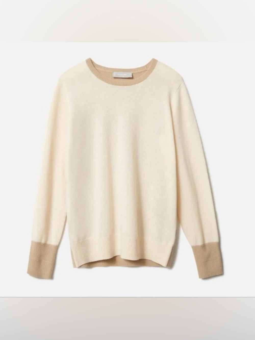 Everlane 100% Cashmere Colorblock Crewneck Sweater